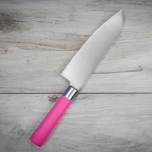 Satake Macaron Pink Nóż Santoku 17 cm