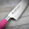 Satake Macaron Pink Nóż Santoku 17 cm