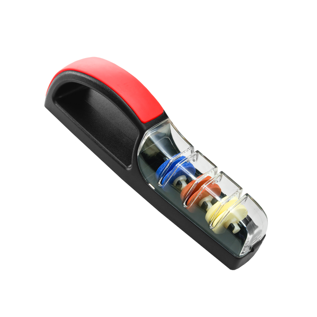 MinoSharp PLUS 3 Ceramiczna ostrzałka wodna 550, czarno-czerwona