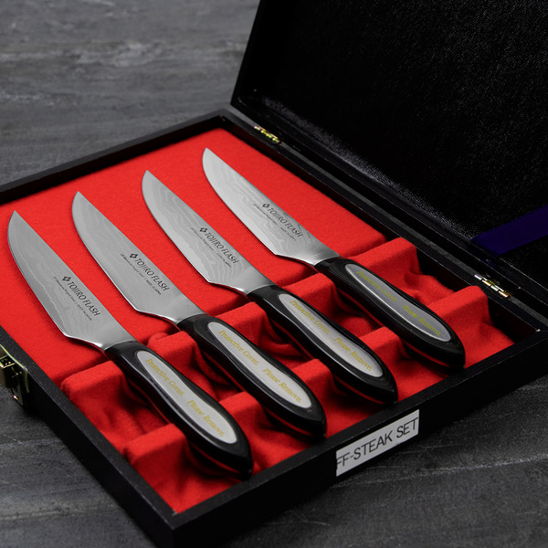 Tojiro Flash Zestaw 4 noży do steków 11cm
