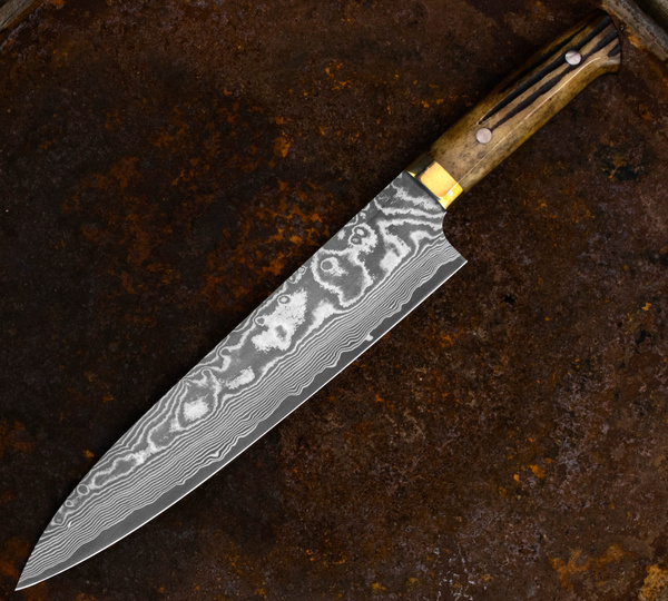 Takeshi Saji YBB Ręcznie kuty nóż Szefa 24 cm VG-10