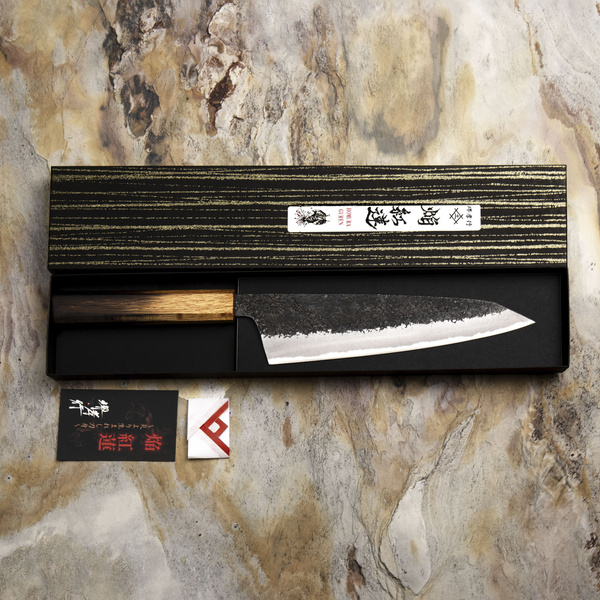 Sakai Takayuki Homura Guren Aogami#2/Iron Kurouchi Nóż Szefa kuchni 22,5 cm