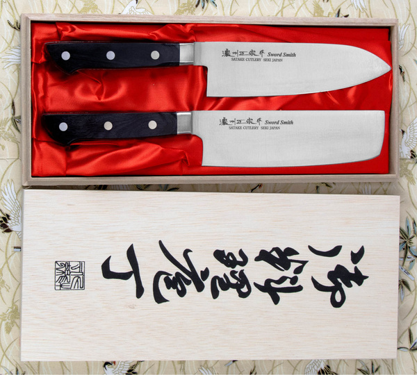 Satake Katsu Zestaw nóż Santoku + Nakiri