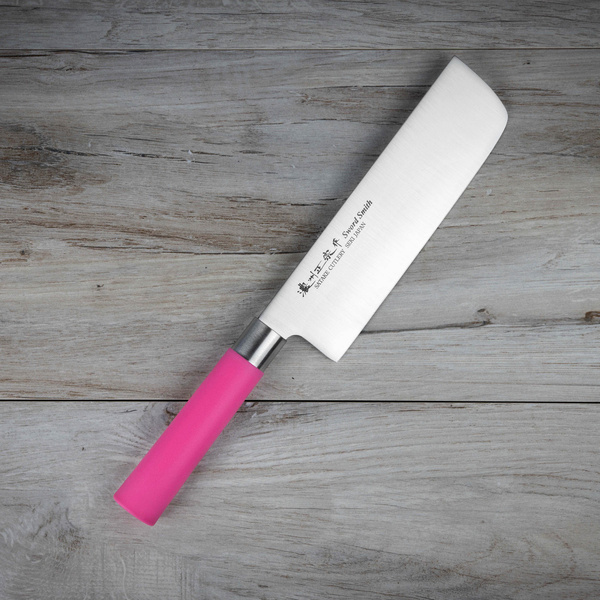 Satake Macaron Pink Nóż Nakiri 17 cm