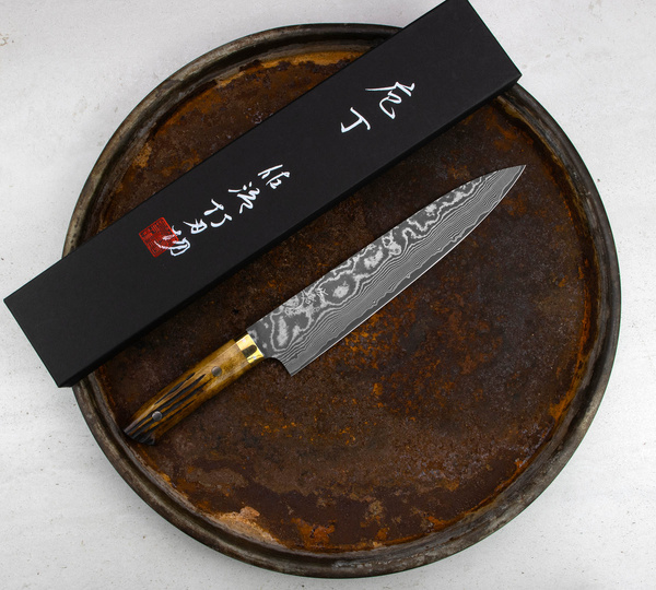 Takeshi Saji YBB Ręcznie kuty nóż Szefa 24 cm VG-10