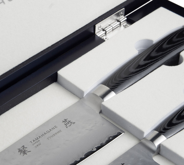 Tamahagane Drewniane pudełko prezentowe na 3 noże