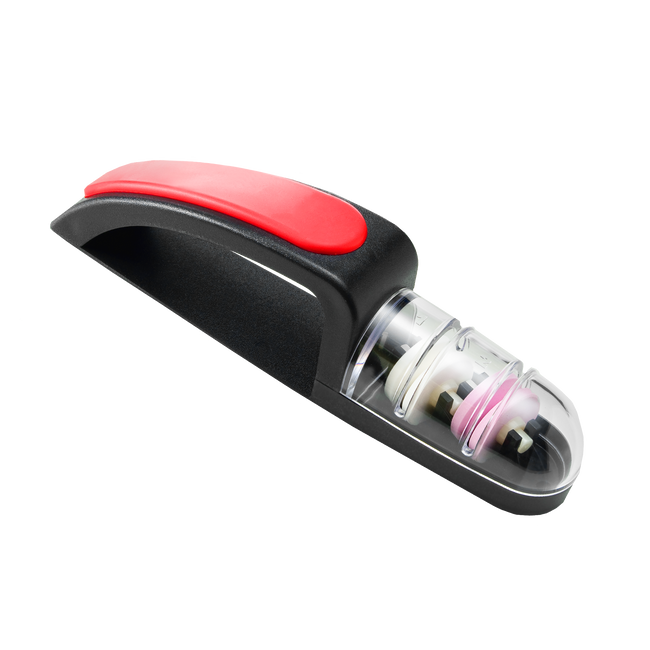 MinoSharp PLUS Ceramiczna ostrzałka wodna 440, czarno-czerwona