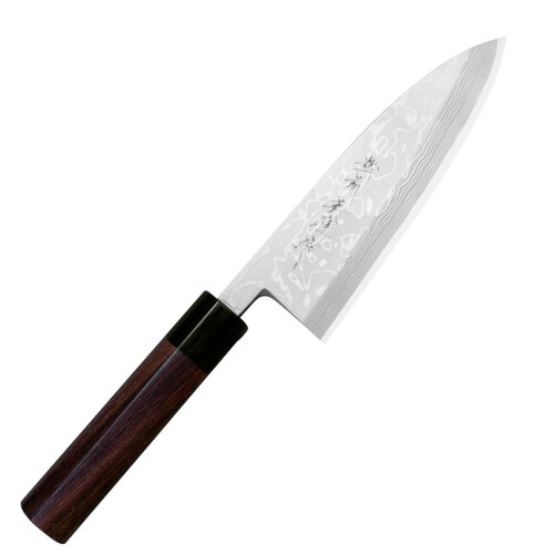 Hideo Kitaoka Shirogami Satin Nóż Deba 16,5cm