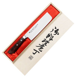 Satake Unique Shirogami Nóż Nakiri 17cm w drewnianym pudełku