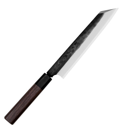 Hideo Kitaoka Shirogami Black Oktagon Nóż Kiritsuke 21cm