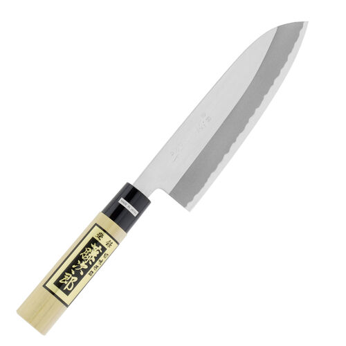 Tojiro Shirogami Nóż Santoku polerowany 16,5 cm